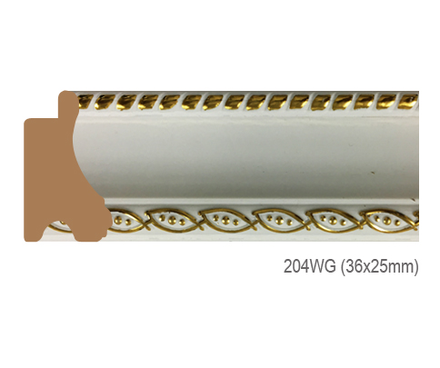 Thanh khung, phào (nẹp) làm khung tranh, khung hình mã 204WG
