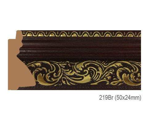 Thanh khung, phào (nẹp) làm khung tranh, khung hình mã 219BR