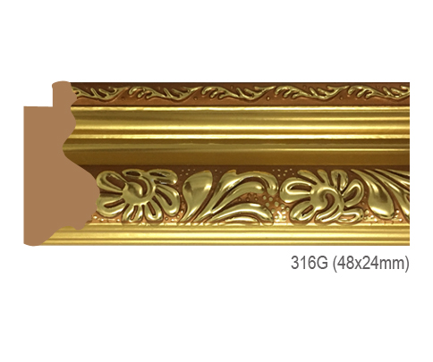 Thanh khung, phào (nẹp) làm khung tranh, khung hình mã 316G