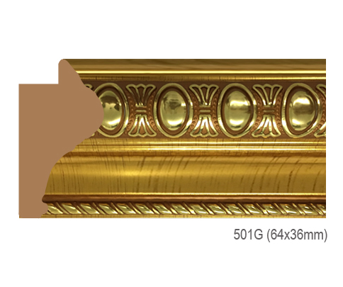 Thanh khung, phào (nẹp) làm khung tranh, khung hình mã 501G