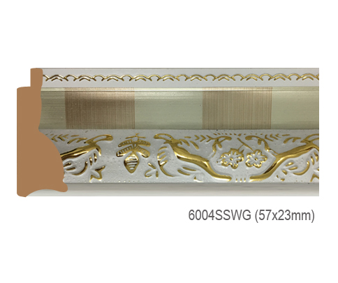 Thanh khung, phào (nẹp) làm khung tranh, khung hình mã 6004SSWG